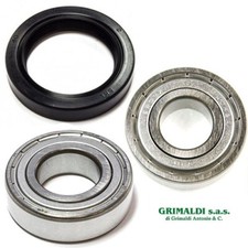 KIT CUSCINETTI E ANELLO TENUTA TIPO WHIRLPOOL IGNIS VASCA SALDATA 6204ZZ 6205ZZ