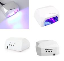 LAMPADA UV LED CCFL 36W PROFESSIONALE RICOSTRUZIONE UNGHIE GEL TIMER BIANCA