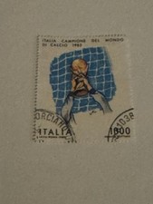 Francobollo Usato Come NuovoTematica CalcioItalia1982 ITALIA Campione del Mondo