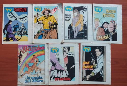 Fumetti estate tex - d'estate, tv