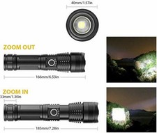 Torcia led cree ricaricabile - torcia,