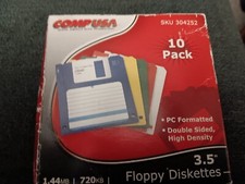 Nine floppy discs, in original