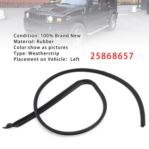 Left door weatherstrip - door,
