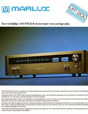 Marlux MT-200 Intergrated Stereo AM/FM Tuner Amplifier Vintage Woodgrain 