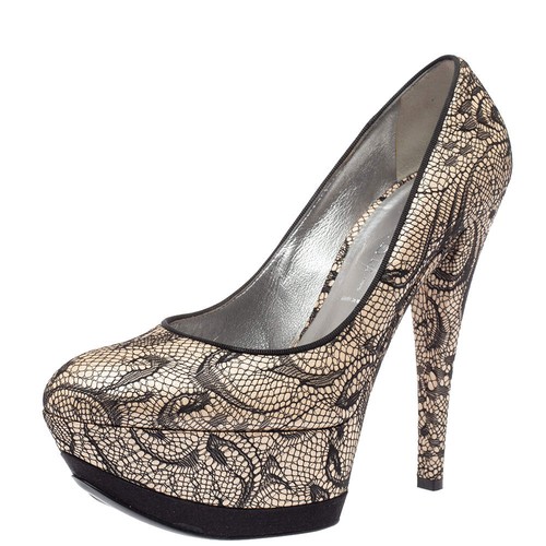 Décolleté casadei beige nere - décolleté,