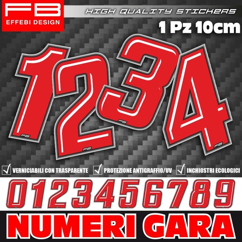 Adesivi stickers numero gara - adesivi,