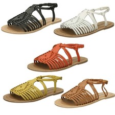 Sandali Piattaforma In Pelle