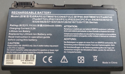 Batteria originale notebook - batteria,