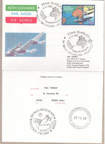 A13 aerogramma 1980 - aerogramma, "