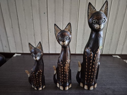 Set gatti legno - set, 3