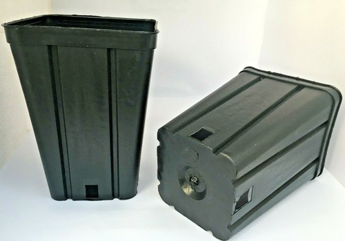Vasi plastica quadrati 9x9x13 - plastica,