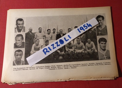 Novara pagina ritaglio - novara, da