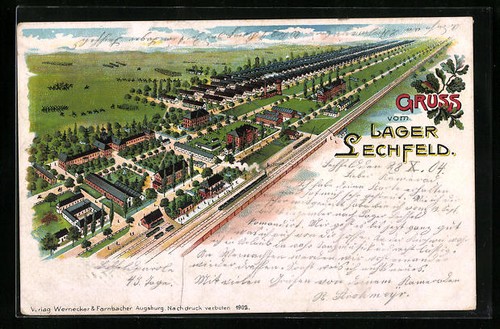 Litografia lager lechfeld - litografia,
