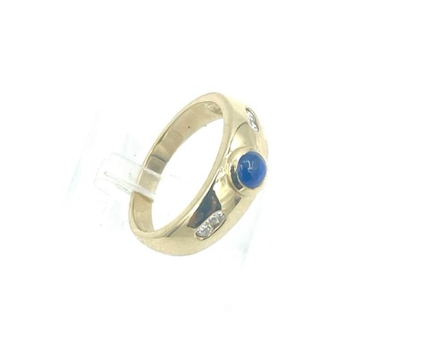 Safir ring mit - ring, brillanten