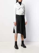 Giacca in pelle con frange