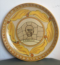 PIATTO IN CERAMICA DI CALTAGIRONE L'ABBAZIA BOTTEGA ARTIGIANA