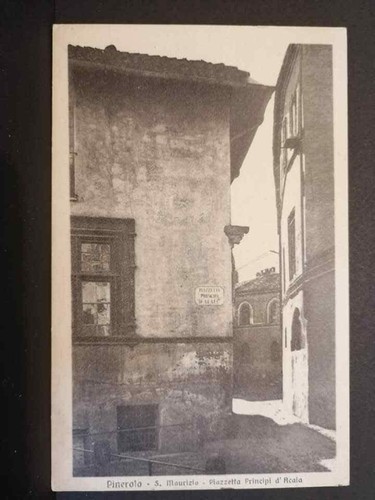 Cartolina pinerolo piazzetta - pinerolo,