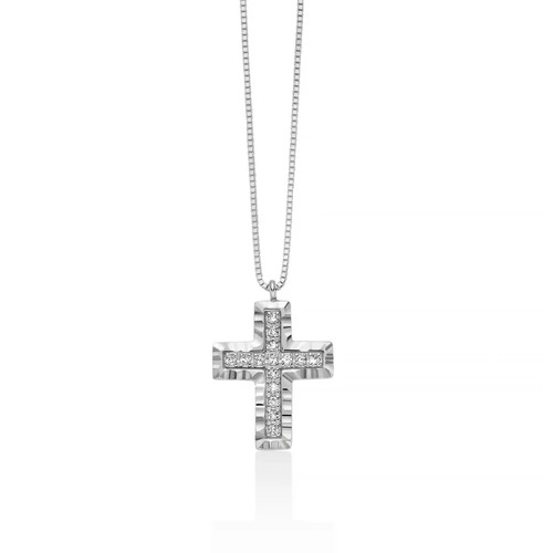 Miluna croci oro bianco - miluna,
