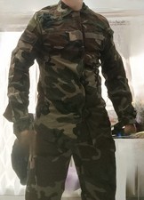 Completo mimetico woodland giacca + pantaloni outdoor softair