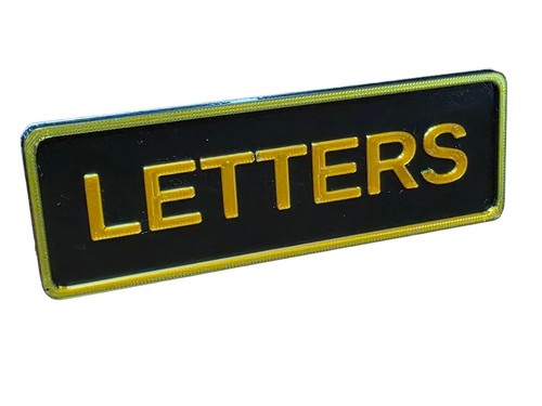 Targa insegna lettere - , petg