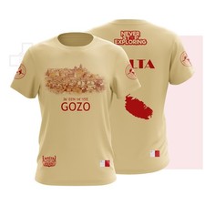 T-shirt grafica retrò Gozo