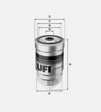 Filtro carburante UFI