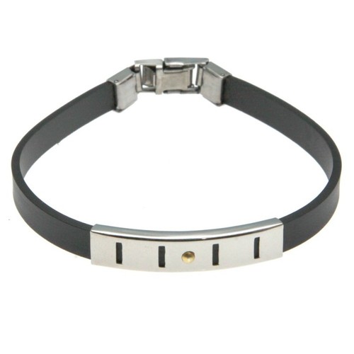 Bracciale caucciù gomma uomo