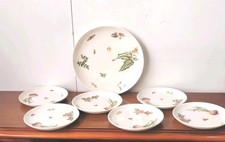  Set Piatti Vintage 6 + 1  Da Frutta O dessert 