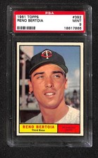 1961 TOPPS #392 RENO BERTOIA PSA 9 come nuovo 18617866 