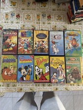 10 Videocassette VHS Walt Disney animazione Anni 90-2000 In Ottime Condizioni 