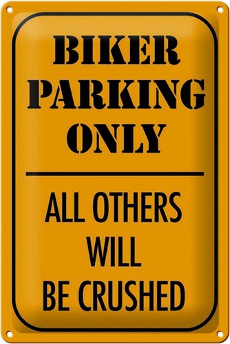 Blechschild parken 20x30 - parken,