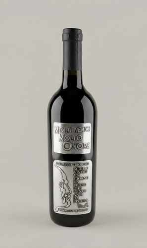 Bottiglia vino mussolini - vino,
