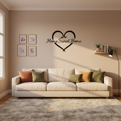 Sticker mural home sweet - mural,