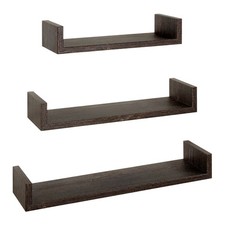 SET 3 MENSOLE PARETE ROVERE