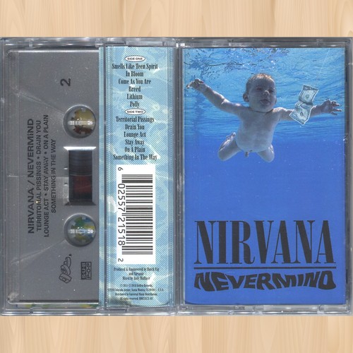 Silver cassette nirvana - silver, cassette----