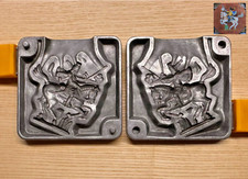 stampo ghisa cavallo soldato