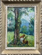Dipinto Ad Olio Su Legno - A