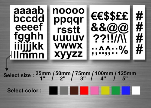 Kit lettere adesivi sticker - lettere,