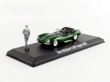 1/43 JAGUAR XKSS STEVE MCQUEEN + FIGURES 1957 GREENLIGHT 86434