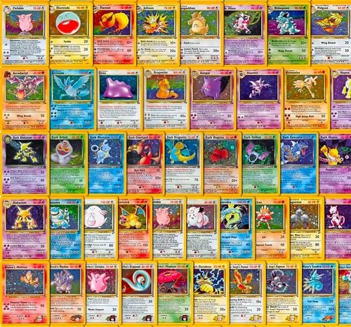Vecchie carte pokemon lotto - vecchie,
