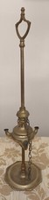 ANTICA LUCERNA LUME AD OLIO in ottone 3 fiamme corredata di attrezzi  h cm 45