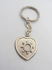 Timone : Portachiavi a Cuore in Argento 925 - misura piccola - Marina - Nautica
