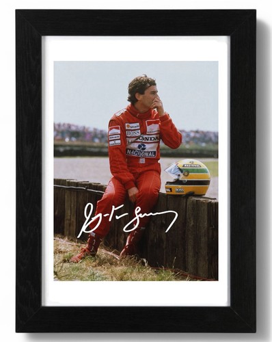 Foto autografo firmato ayrton - autografo,