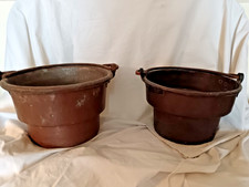 Coppia di secchi antichi in rame