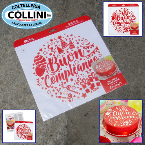 Decora stencil per - stencil, torte