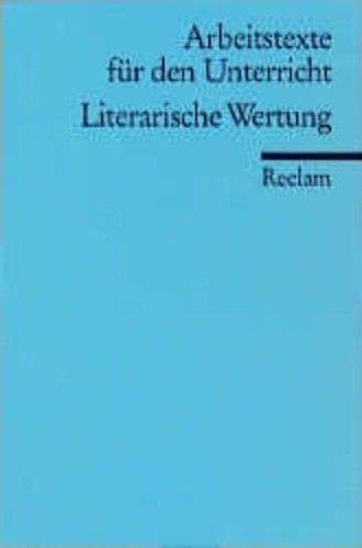 Literarische wertung - literarische,