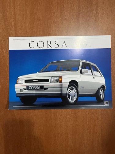 Flyer opel corsa gsi 1987 - flyer,
