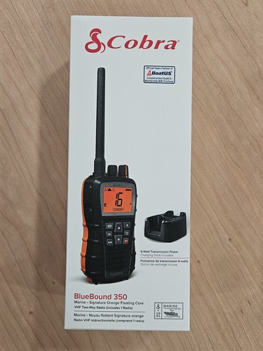 Cobra bluebound 350 vhf radio - cobra,