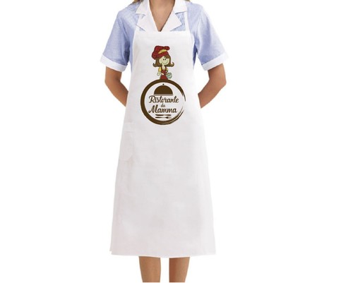 Grembiule bianco cucina - grembiule,