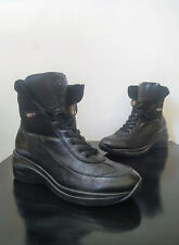Cesare Paciotti Shoes Women 40 EU Black Hi-top Fur-lined Real Leather